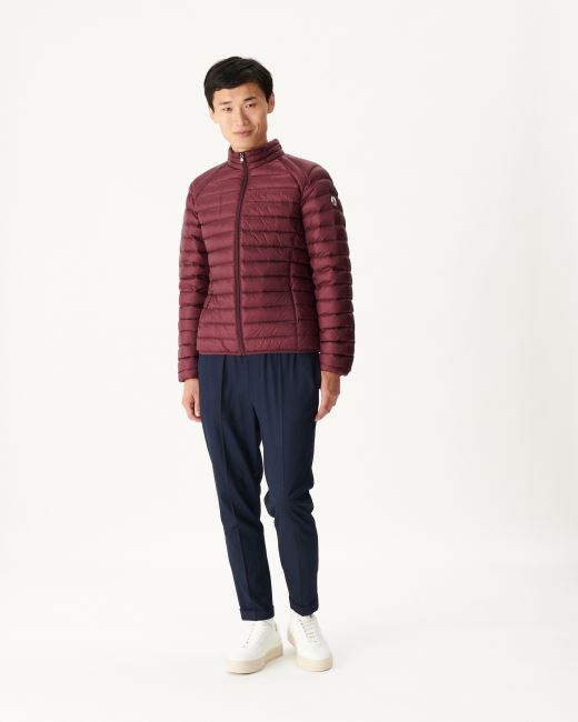 Lightweight Down Jacket Aubergine Mat Jott