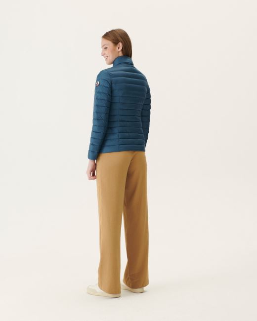 Lightweight Down Jacket Blue Jeans Cha Jott