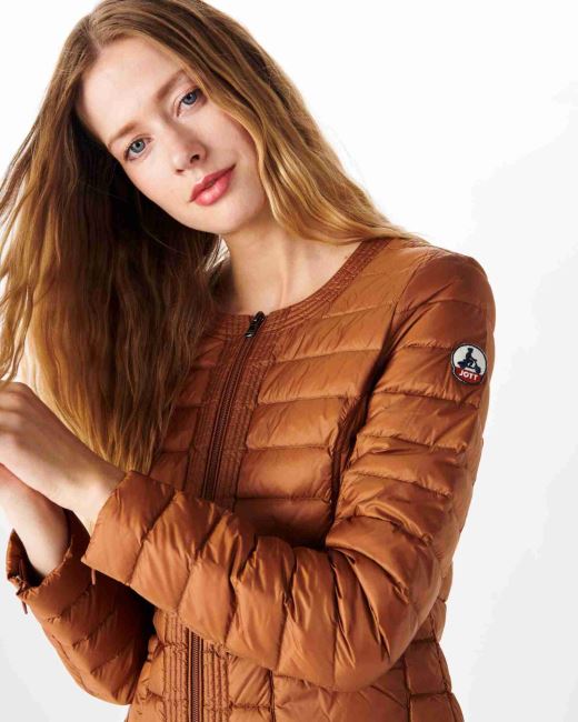 Lightweight Down Jacket Caramel Douda Jott