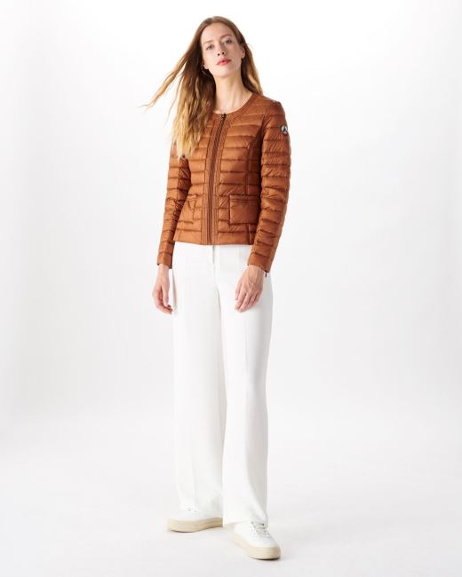 Lightweight Down Jacket Caramel Douda Jott