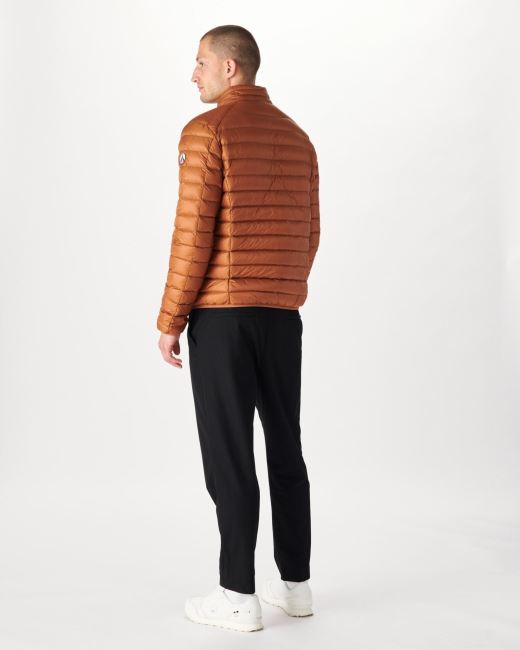 Lightweight Down Jacket Caramel Mat Jott