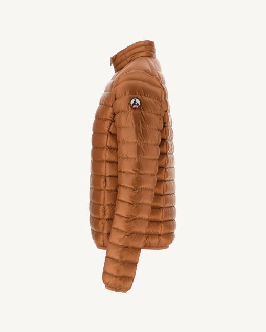 Lightweight Down Jacket Caramel Mat Jott