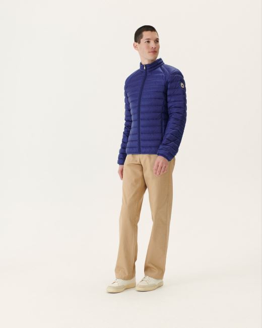 Lightweight Down Jacket Dark Denim Mat Jott