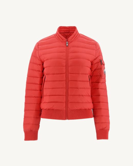 Lightweight Down Jacket Fire Red Emmy Jott