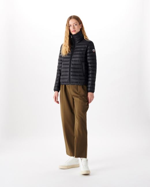 Lightweight Down Jacket Noir Louisa Jott