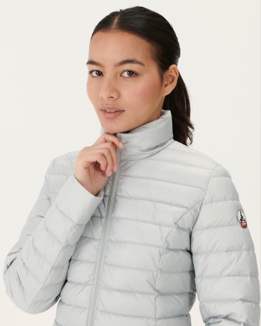 Lightweight Down Jacket Soft Grey Cha Jott