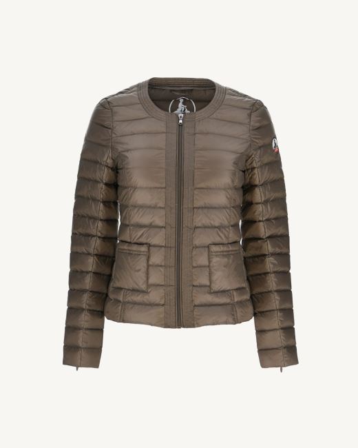 Lightweight Down Jacket Taupe Douda Jott