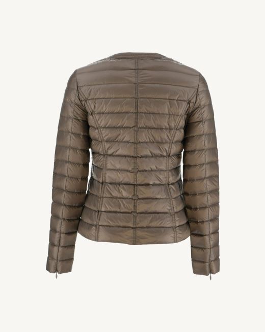 Lightweight Down Jacket Taupe Douda Jott