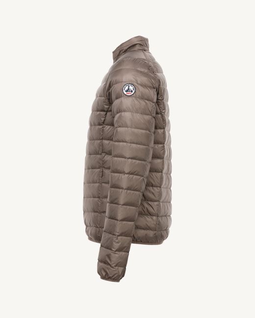 Lightweight Down Jacket Taupe Mat Jott
