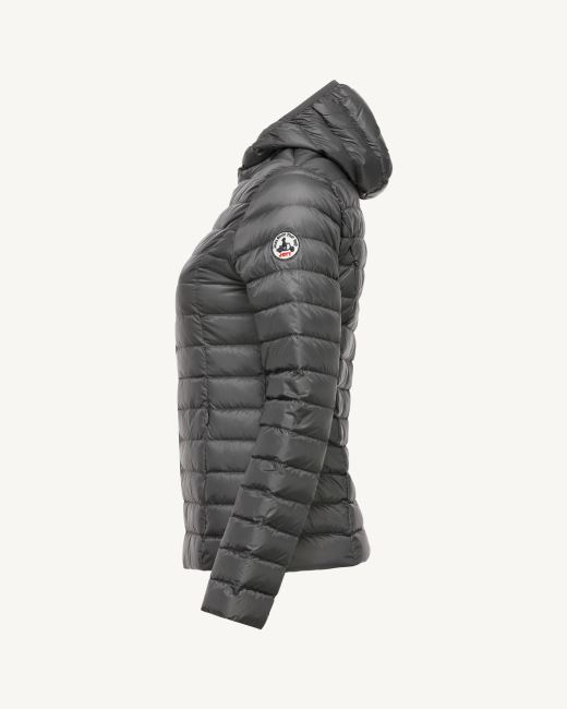 Lightweight Hooded Down Jacket Jott Anthracite Cloe
