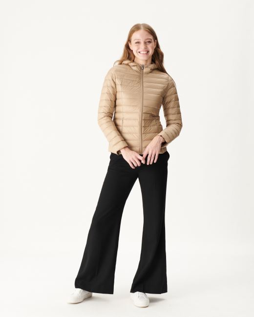 Lightweight Hooded Down Jacket Jott Beige Cloe