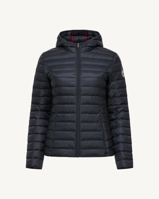 Lightweight Hooded Down Jacket Marine Cloe Jott