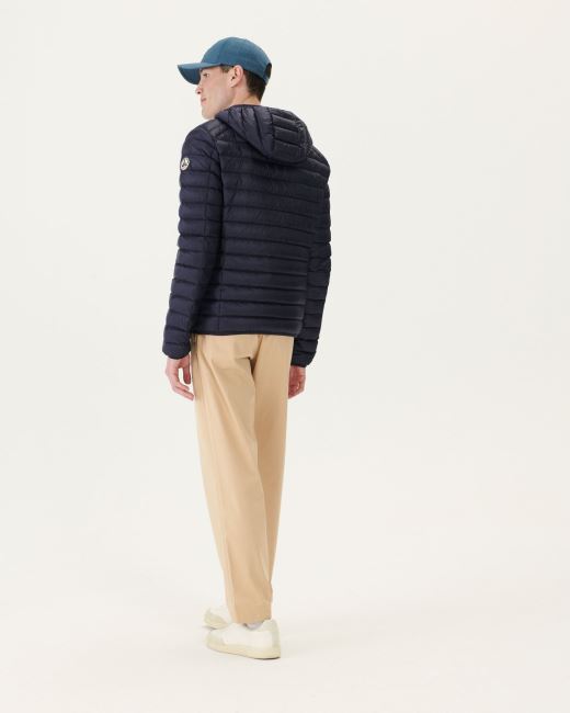 Lightweight Hooded Down Jacket Marine Nico Jott