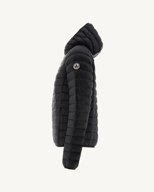 Lightweight Hooded Down Jacket Noir Nico Jott