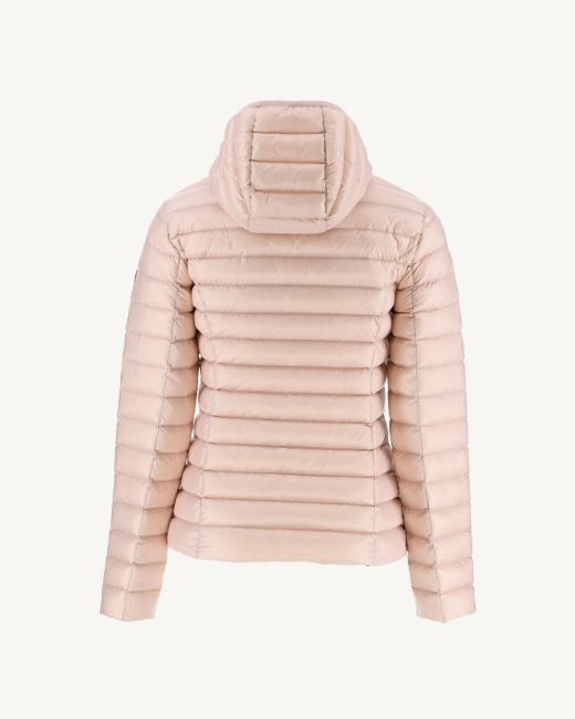Lightweight Hooded Down Jacket Rose Pale Cloe Jott