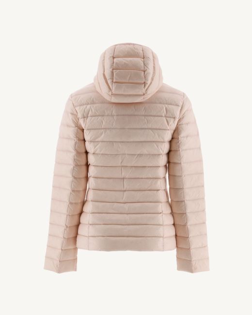 Lightweight Hooded Down Jacket Soft Pink Cloe Jott
