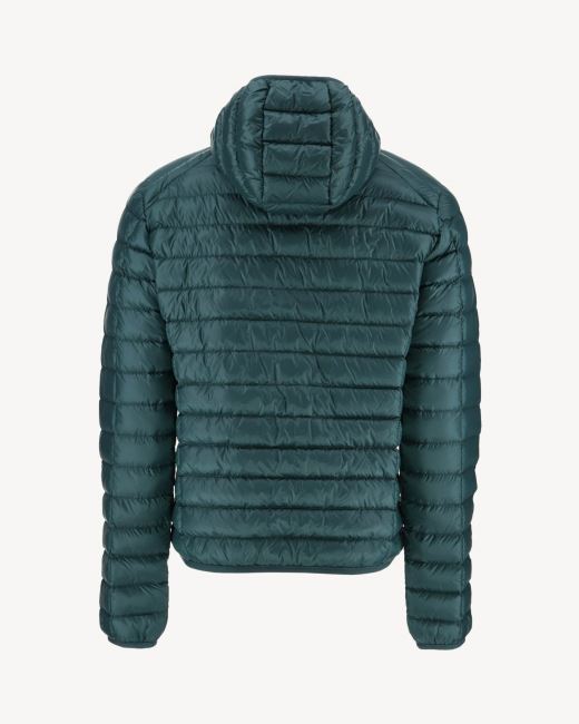 Lightweight Hooded Down Jacket Vert Fonce Nico Jott
