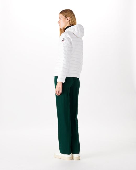 Lightweight Hooded Down Jacket White Cloe Jott