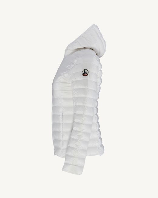 Lightweight Hooded Down Jacket White Cloe Jott