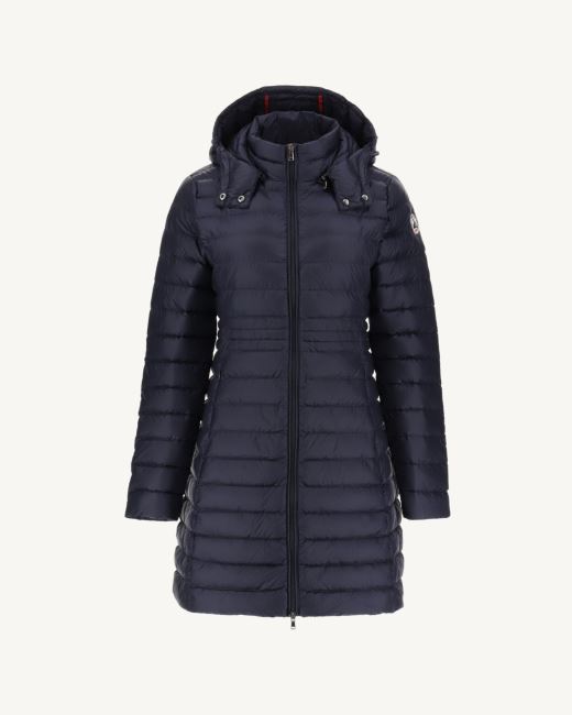 Long Hooded Down Jacket Marine Vero Jott