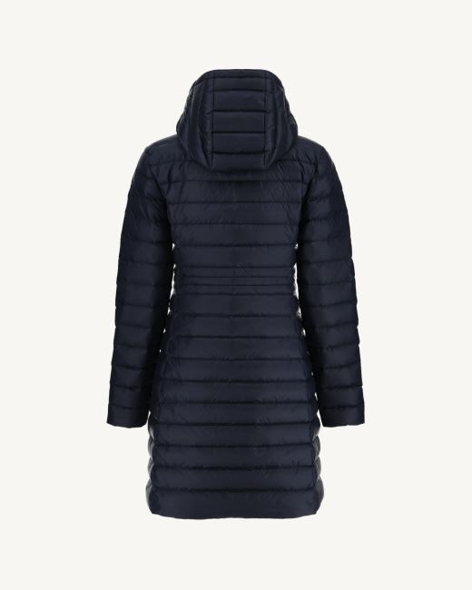 Long Hooded Down Jacket Marine Vero Jott