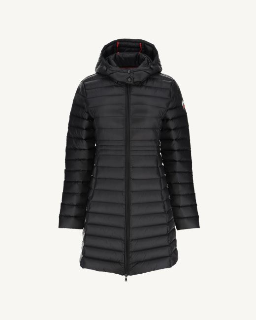Long Hooded Down Jacket Noir Vero Jott