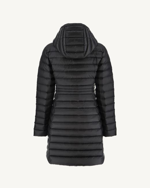 Long Hooded Down Jacket Noir Vero Jott