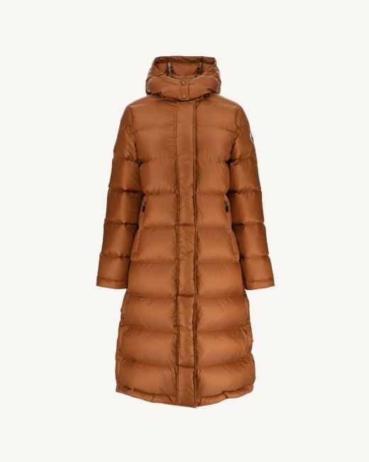 Long Hooded Down Jacket Toffee Karachi Jott