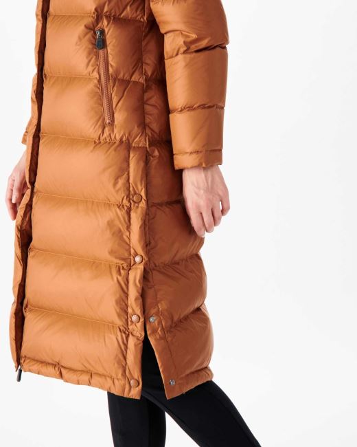 Long Hooded Down Jacket Toffee Karachi Jott