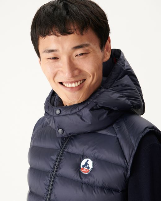 Marine Extreme Cold Sleevless Down Jacket Silver Jott