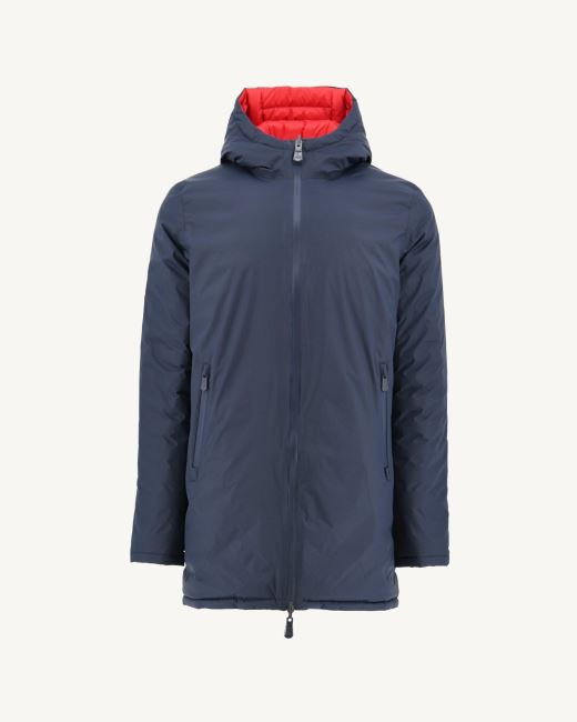 Marine/Rouge Reversible Light Puffer Jacket Amsterdam Jott
