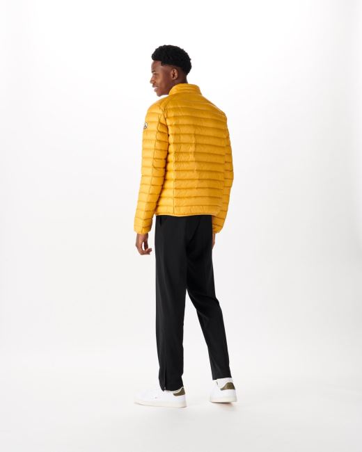 Mustard Yellow Lightweight Down Jacket Mat Jott