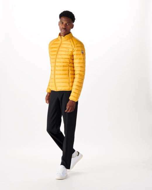 Mustard Yellow Lightweight Down Jacket Mat Jott