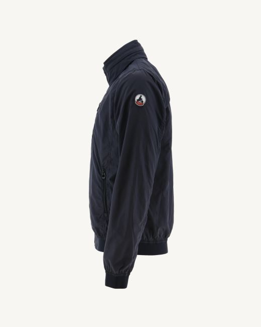 Navy Oregon Jacket With Foldaway Hood Jott