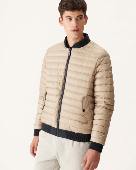 Noir/Beige Reversible Down Jacket Bombay Jott