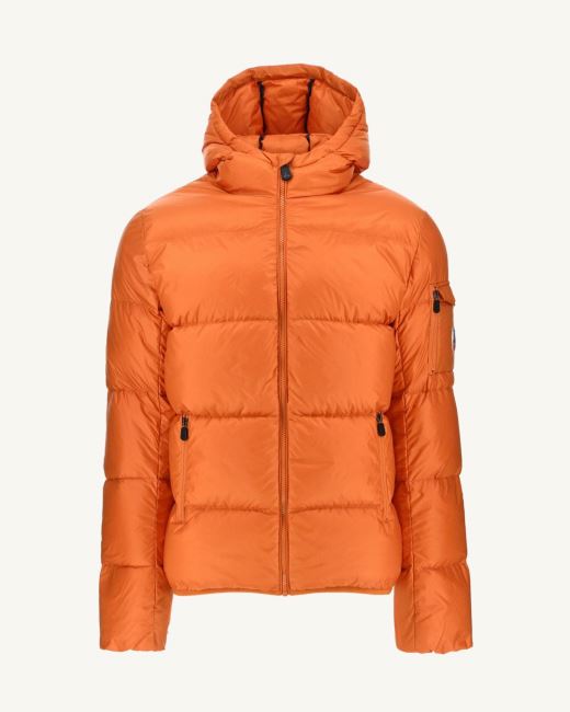 Orange Extreme Cold Hooded Down Jacket Java Jott
