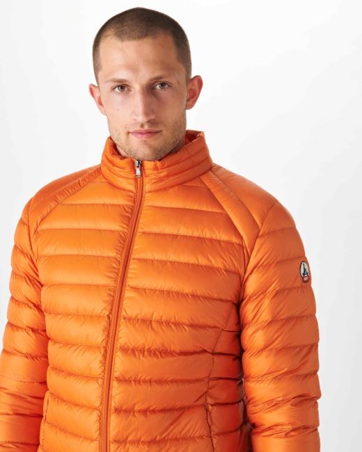 Orange Lightweight Down Jacket Mat Jott