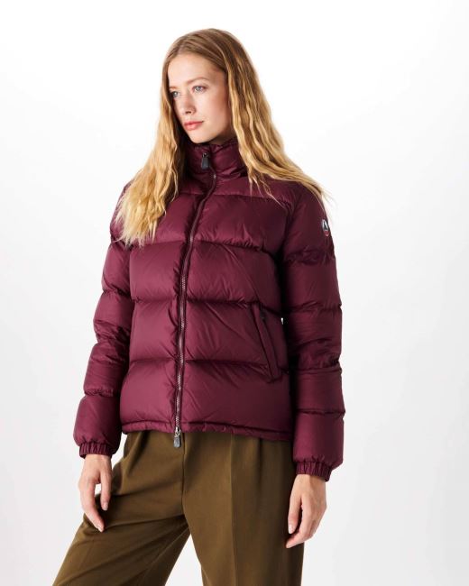 Quilted Down Jacket Aubergine Cardiff Jott