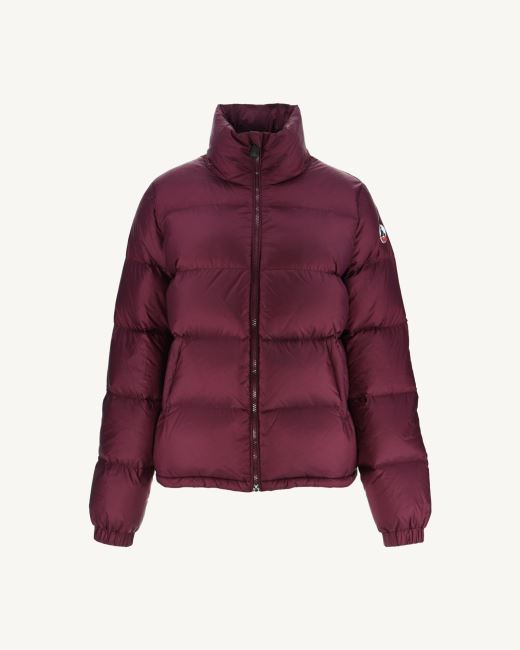 Quilted Down Jacket Aubergine Cardiff Jott