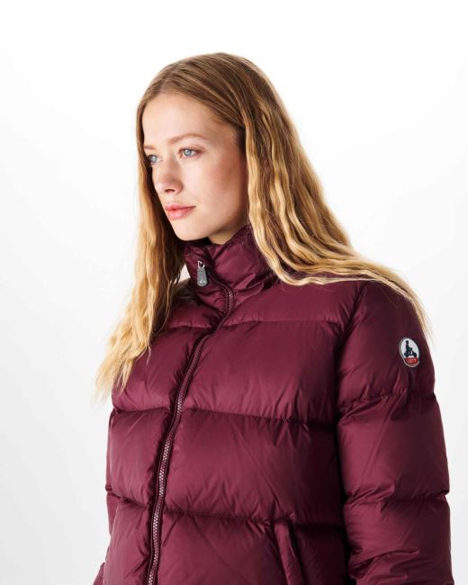 Quilted Down Jacket Aubergine Cardiff Jott