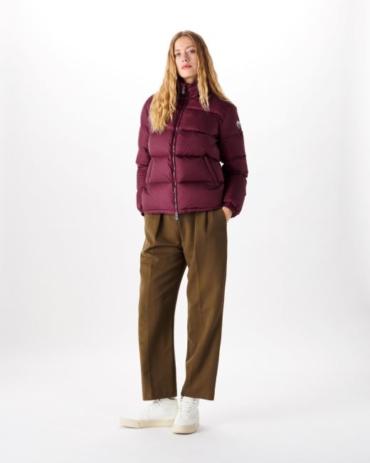 Quilted Down Jacket Aubergine Cardiff Jott