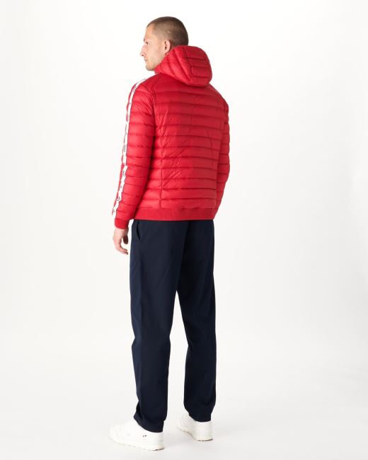 Red Hooded Down Jacket Colin Jott