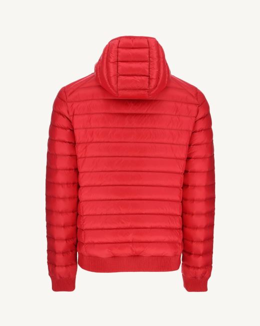 Red Hooded Down Jacket Colin Jott