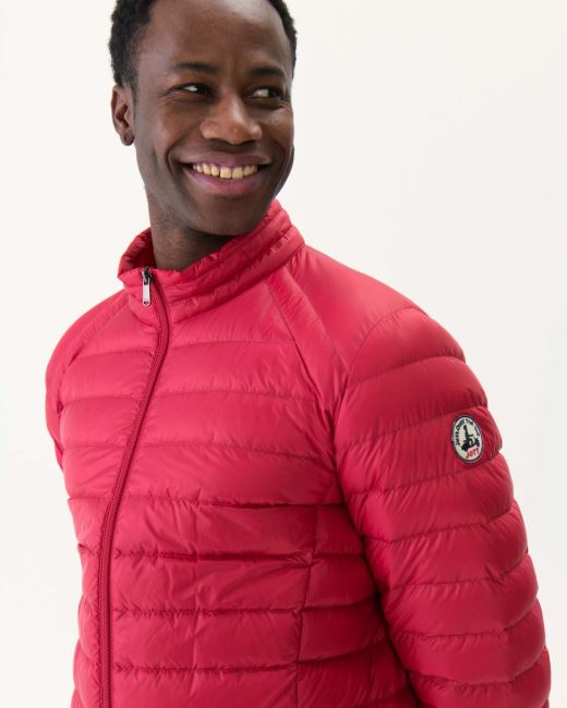 Red Lightweight Down Jacket Mat Jott