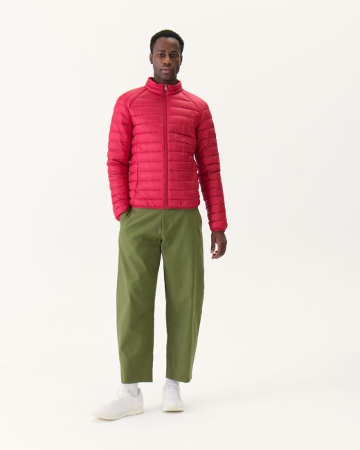 Red Lightweight Down Jacket Mat Jott