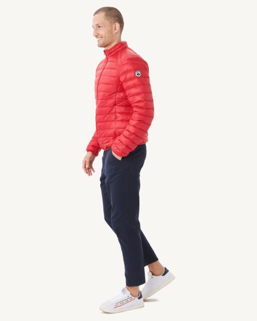 Red Lightweight Down Jacket Mat Jott