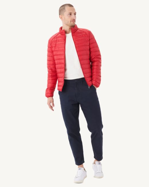 Red Lightweight Down Jacket Mat Jott