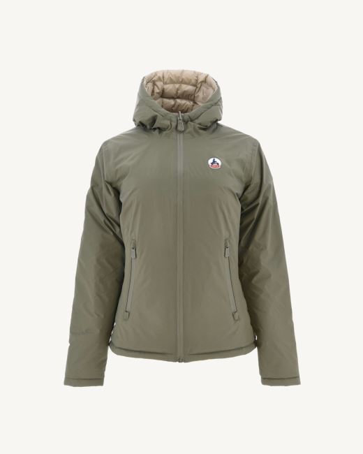 Reversible Down Jacket Army/Beige Vienna Jott