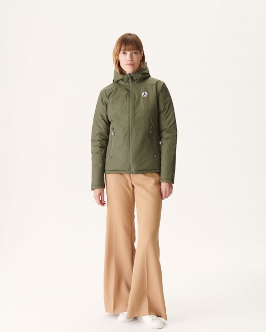 Reversible Down Jacket Army/Beige Vienna Jott