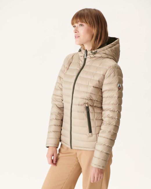 Reversible Down Jacket Army/Beige Vienna Jott